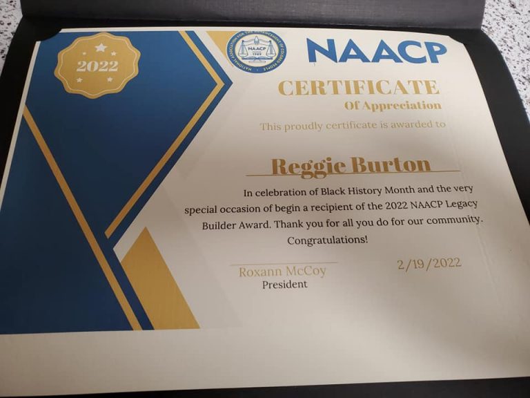 NAACP LV Certificate