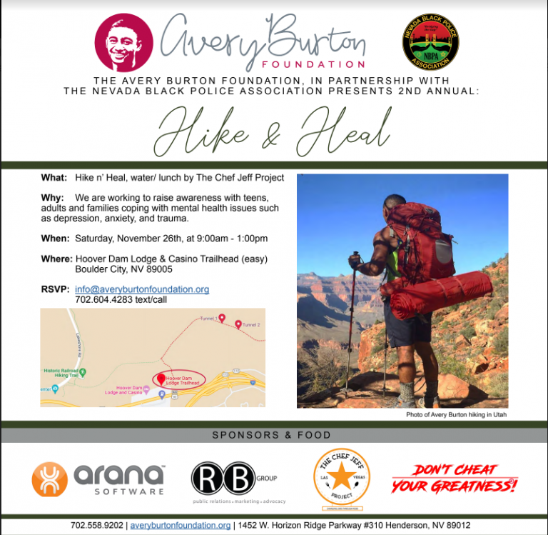 Avery burton Foundation Hike and Heal Event