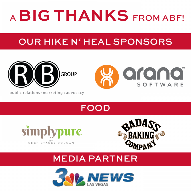 Thank-You Sponsors and Participants-Hike & Heal 2023